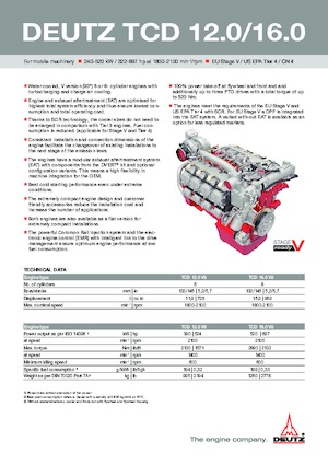 Motores Deutz TCD 12.0 V6