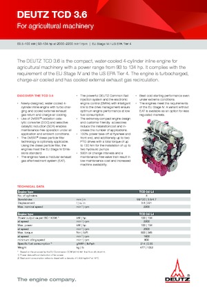 Motores Deutz TD 3.6 L4
