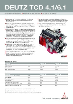 Motores Deutz TCD 4.1 L4