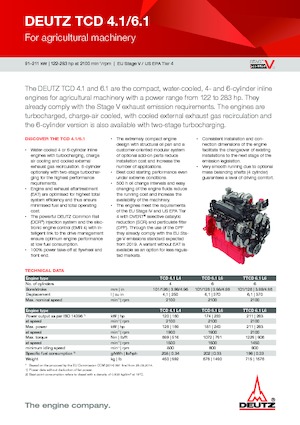 Motores Deutz TCD 4.1