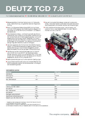 Motores Deutz TCD 7.8 L6