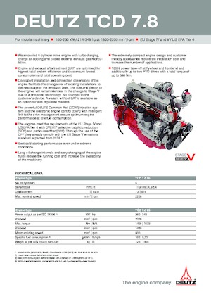 Motores Deutz TCD 7.8 L6