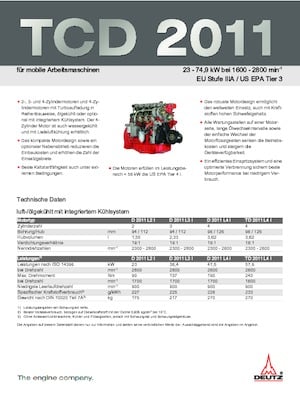 Motores Deutz TD 2011 L4 I