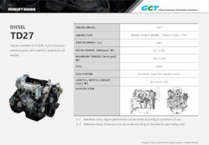 Motores Global Component Technologies TD27