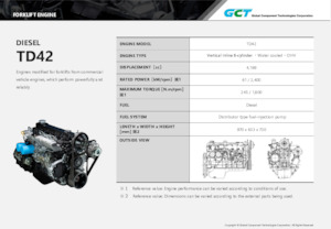 Motores Global Component Technologies TD42