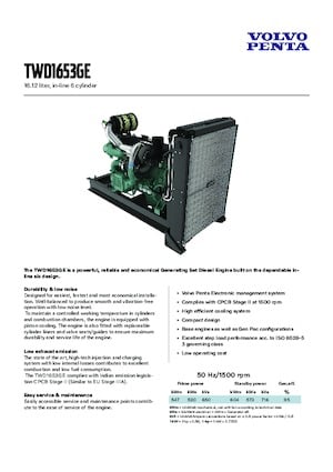 Motores Volvo Penta TWD1653GE