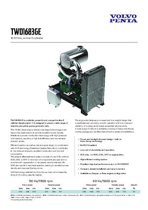 Motores Volvo Penta TWD1683GE