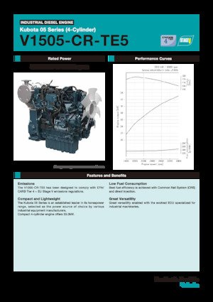 Motores Kubota V1505-CR-TE5