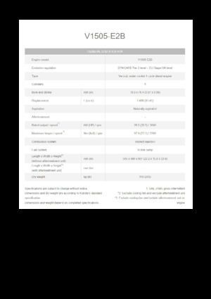 Motores Kubota V1505-E2B