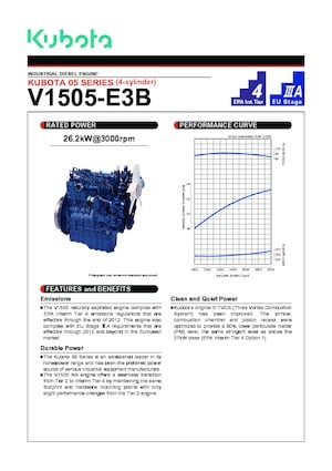 Motores Kubota V1505-E3B