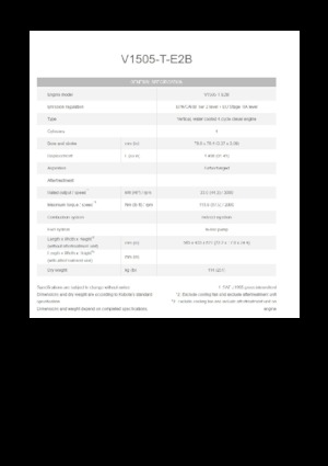 Motores Kubota V1505-T-E2B