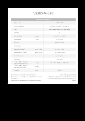 Motores Kubota V2203-M-E2B