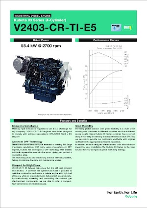 Motores Kubota V2403-CR-TI-E5
