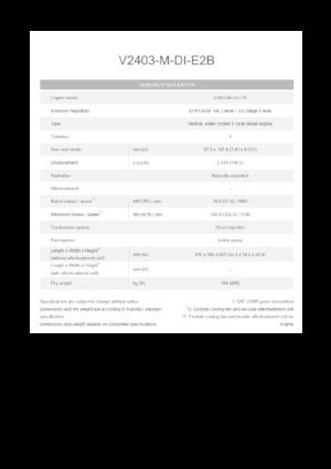 Motores Kubota V2403-M-DI-E2B