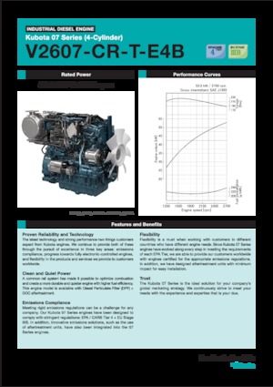 Motores Kubota V2607-CR-T-E4B