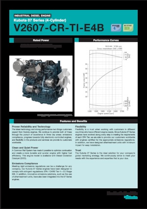 Motores Kubota V2607-CR-TI-E4B