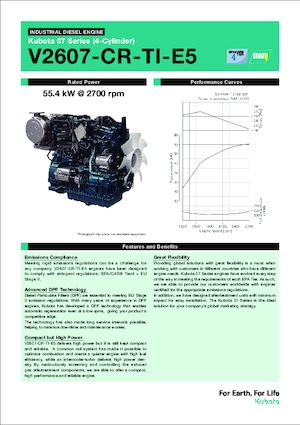 Motores Kubota V2607-CR-TI-E5