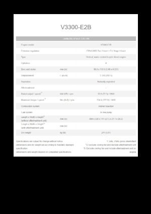 Motores Kubota V3300-E2B