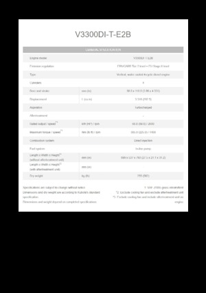 Motores Kubota V3300DI-T-E2B
