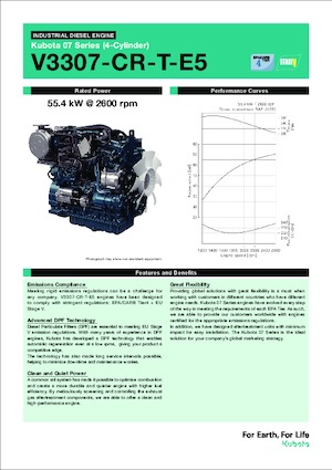 Motores Kubota V3307-CR-T-E5