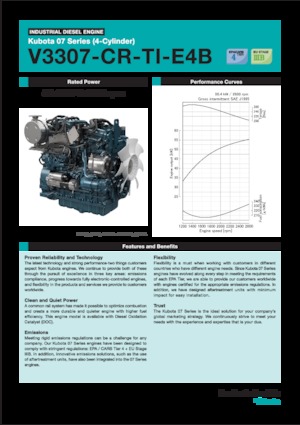 Motores Kubota V3307-CR-TI-E4B