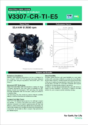 Motores Kubota V3307-CR-TI-E5