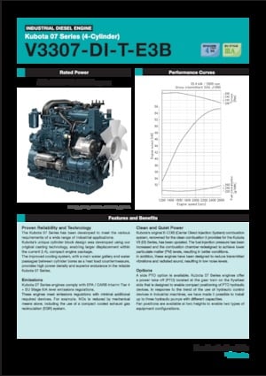 Motores Kubota V3307-DI-T-E3B