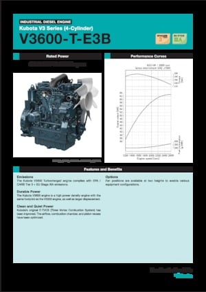 Motores Kubota V3600-T-E3B