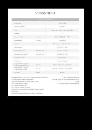 Motores Kubota V3800-TIEF