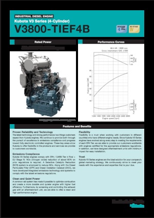 Motores Kubota V3800-TIEF4B