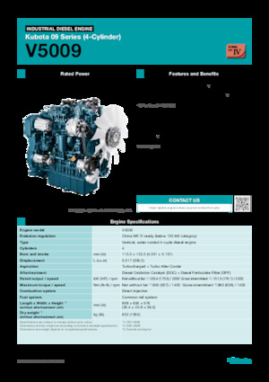 Motores Kubota V5009