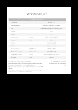 Motores Kubota WG3800-GL-E3