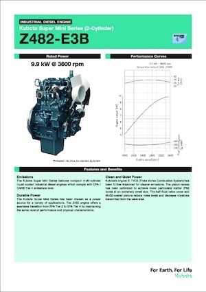 Motores Kubota Z482-E3B