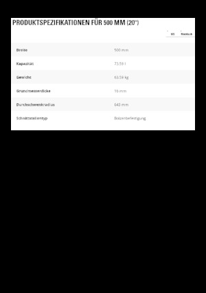 Cucharas de excavadoras Caterpillar 500 MM
