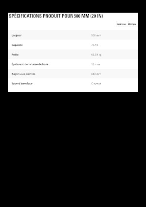 Cucharas de excavadoras Caterpillar 500 MM