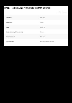 Cucharas de excavadoras Caterpillar 500 MM