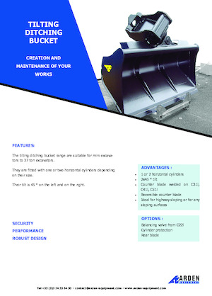 Cucharas de excavadoras Arden C31I20