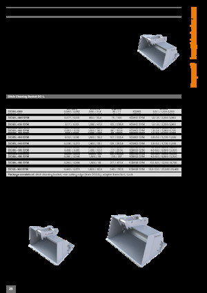 Cucharas de excavadoras Kinshofer DC23L-200