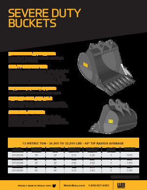 Cucharas de excavadoras Werk-Brau EX35SD
