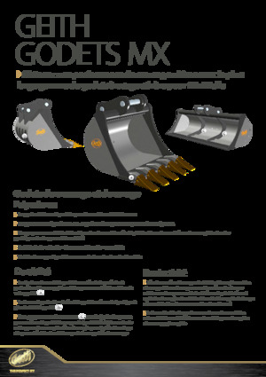 Cucharas de excavadoras Geith H11-1000
