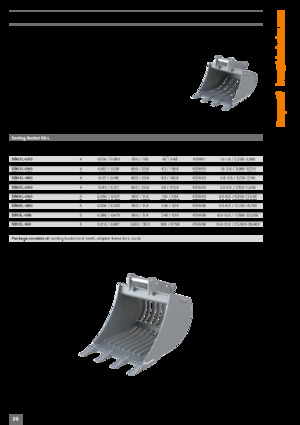 Cucharas de excavadoras Kinshofer SB05L-080