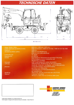 Excavadoras para cementerios Reform Werke Boki 6552