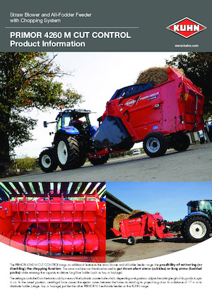 Mezcladores de pienso Kuhn Primor 4260 M Cut Control