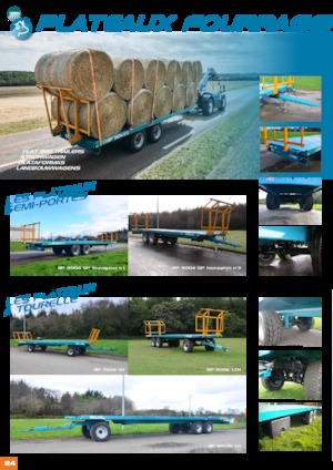 Flat bed trailers Rolland RP 12006 CH