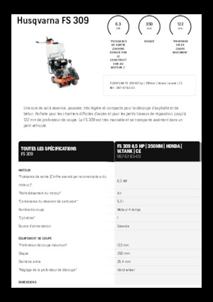 Cortadoras de suelo Husqvarna FS 309