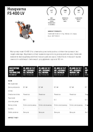 Cortadoras de suelo Husqvarna FS 400 LV