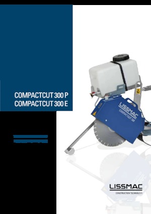 Cortadoras de suelo Lissmac Compactcut 300 E