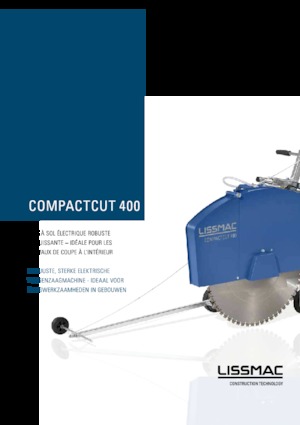 Cortadoras de suelo Lissmac Compactcut 400 E