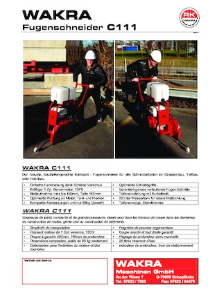 Cortadoras de suelo WAKRA C 111