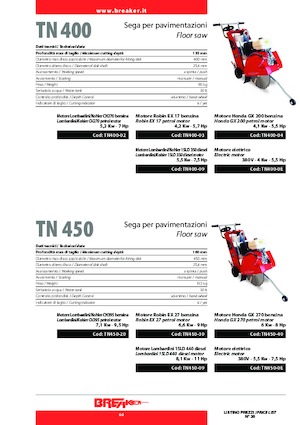Cortadoras de suelo Breaker TN 400-02
